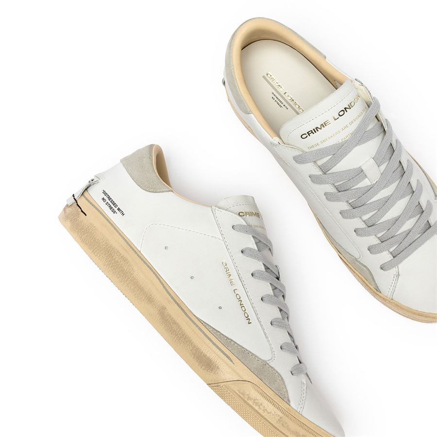 Distressed 2.0 Light Grey sneakers da uomo Crime London | 19053PP810